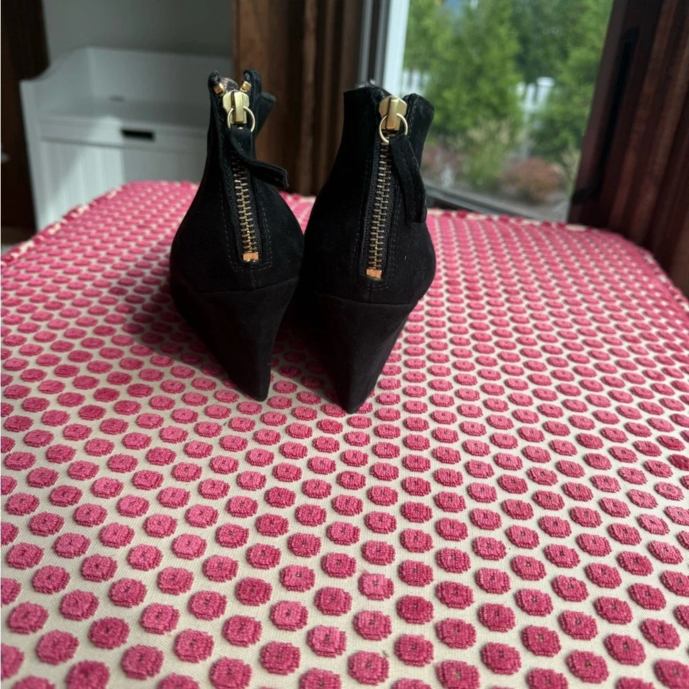 Black Suede Avril Gau Ankle Boots